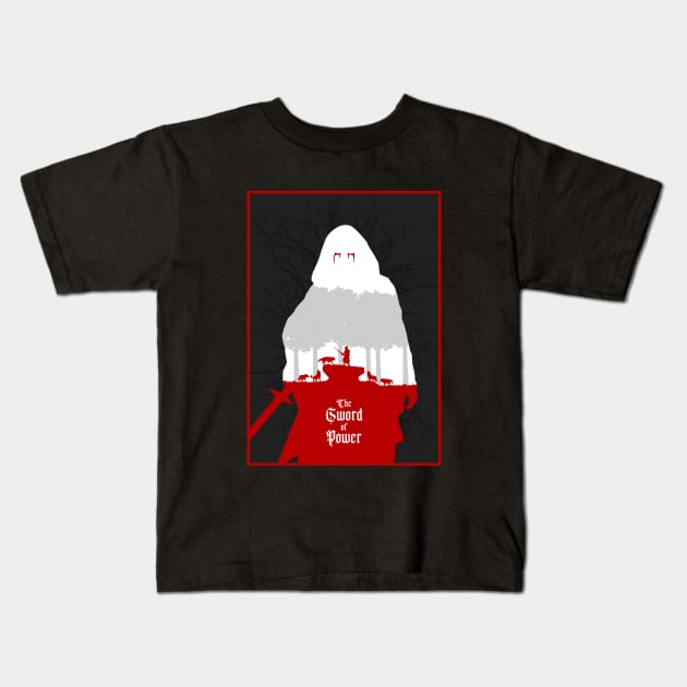 The Sword of Power Kids T-Shirt by mateusquandt